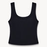 Cropped top with sewn-in bra Black PINXIT XS