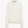 Lightweight ribbed turtle-neck top White PINXIT XS