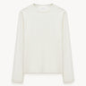 Viscose straight-fit long-sleeve T-shirt White PINXIT S