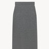 Knitted wool midi skirt Dark gray melange PINXIT S