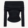 Off-shoulder jumper Black PINXIT S