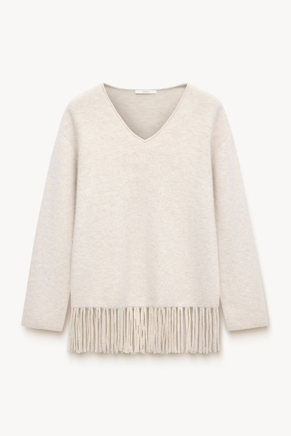 Fringed wool pullover PINXIT