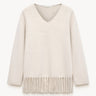 Fringed wool pullover PINXIT