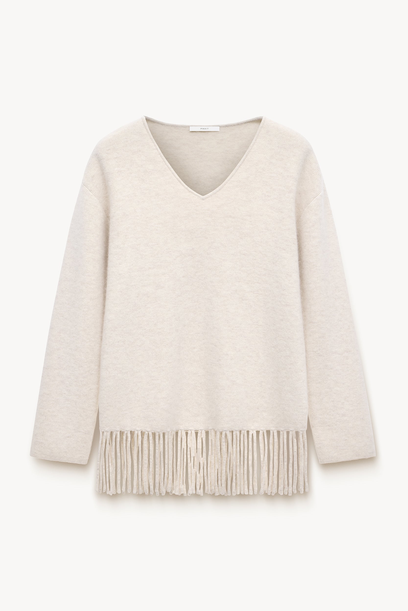 Fringed wool pullover PINXIT