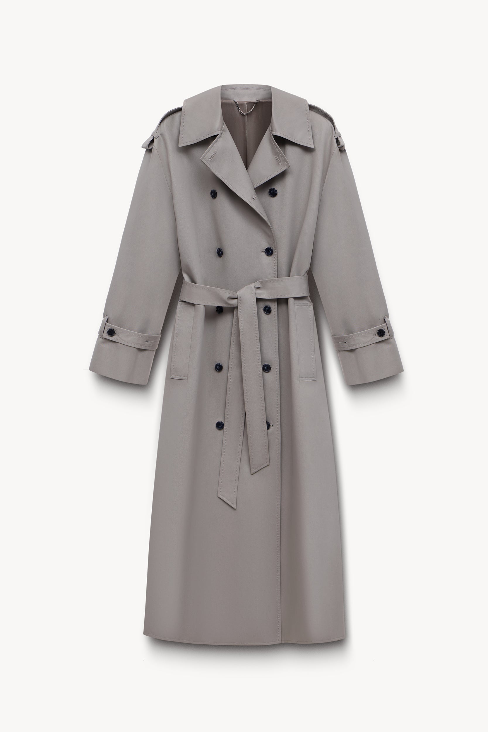 Double-breasted cotton trench coat PINXIT