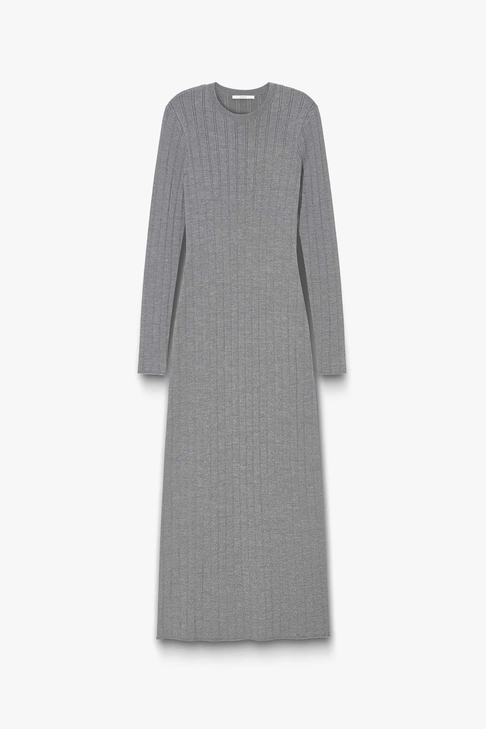 Lurex knit dress Gray melange PINXIT S