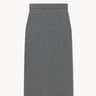 Knitted wool midi skirt Dark gray melange PINXIT S