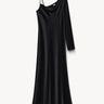 One-shoulder silk dress Black PINXIT EU 36