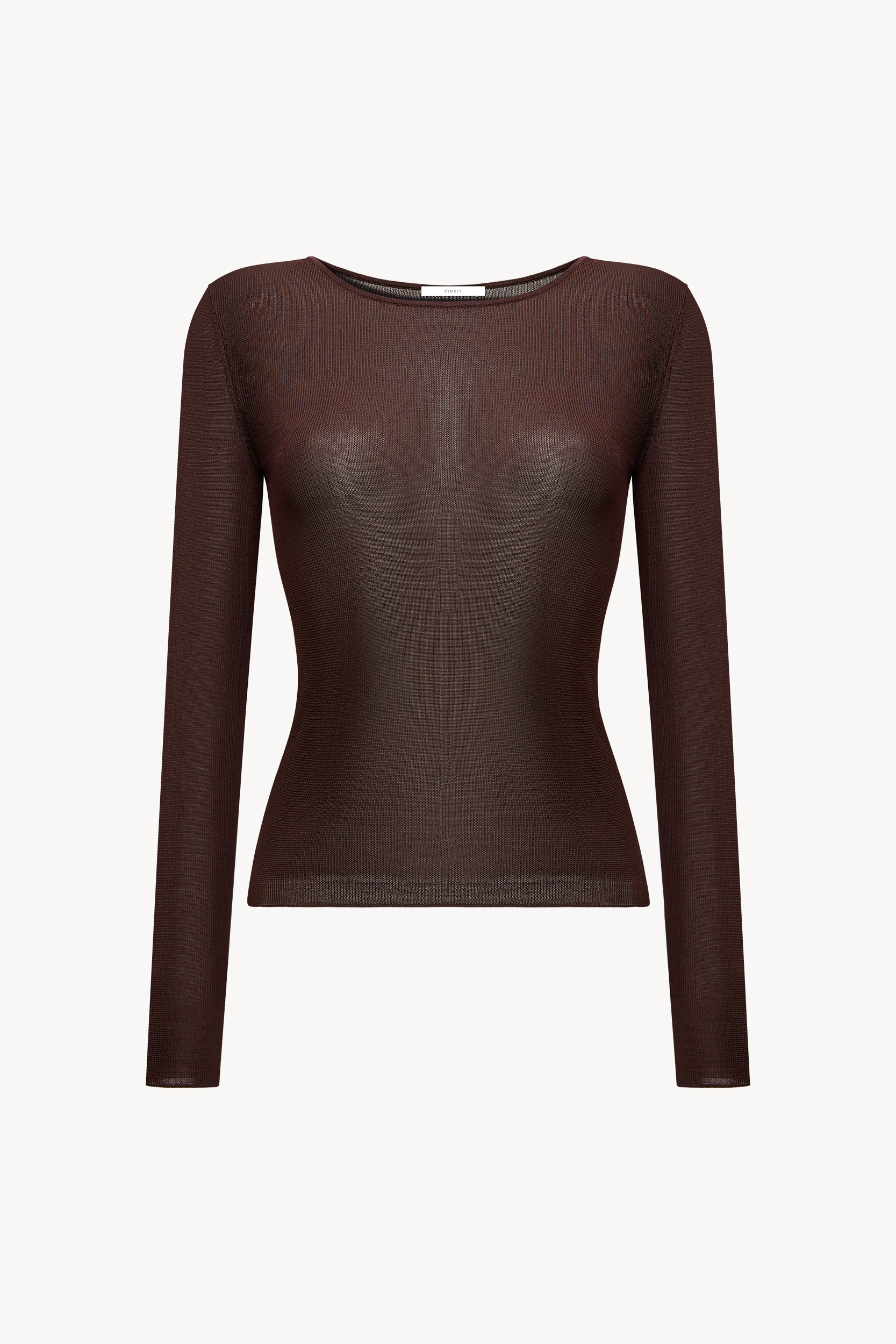 Lightweight viscose jumper Chocolate PINXIT XS