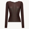 Lightweight viscose jumper Chocolate PINXIT XS